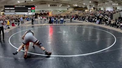 165 lbs Quarterfinals (8 Team) - Trent Crisp, Bradley Central High School vs Kizer Meek, Knoxville Halls High School