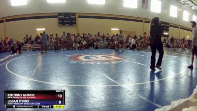 77 lbs Cons. Round 2 - Anthony Quiroz, Region Wrestling Academy vs Logan Myers, Perry Meridian Wrestling Club