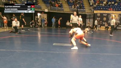 125 lbs Consy 2 - Clayton Andrews, West Perry vs Blake Knoebel, Montgomery
