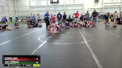 110 lbs Semis & 1st Wrestleback (8 Team) - Jayden Lang, Armory Athletics vs Troy Dimengo, Neighborhood WC