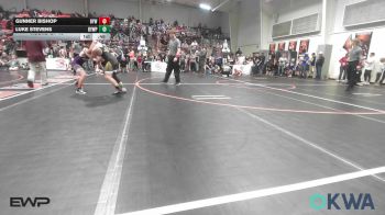 90 lbs Round Of 16 - Gunner Bishop, Bristow Elementary Wrestling Club vs Luke Stevens, Beggs Youth Wrestling Program