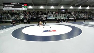 100 lbs 3rd Place Match - Yuzu Parungao, North Atlanta High School Wrestling vs Hudson Cox, Moen Wrestling Academy
