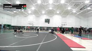 126 lbs Cons. Round 2 - Ryan Kwon, Beverly Hills vs Fernando Cazares, Warren