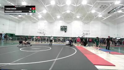 126 lbs Cons. Round 2 - Ryan Kwon, Beverly Hills vs Fernando Cazares, Warren