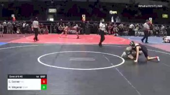 69 lbs Consi Of 8 #2 - Cameron Conner, The Club vs Hayden Wegener, Bear WC