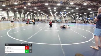 80 lbs Rr Rnd 1 - Sebastian Shine, All-American Wrestling Club vs Reece Clark, Silo