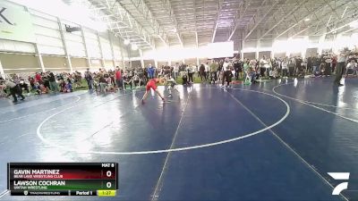 88 lbs Cons. Round 5 - Gavin Martinez, Bear Lake Wrestling Club vs Lawson Cochran, Uintah Wrestling