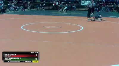 3 - 126 lbs Semifinal - Kyle Gibson, New Kent vs Wayshaun Hicks, Northside