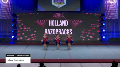 Holland Razorbacks [2022 Mitey Mite Pom Performance] 2022 Pop Warner National Cheer & Dance Championship