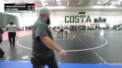 150 lbs Cons. Semi - Alek Carrera, Poly/Long Beach vs Trevor Arruda-Gonzalez, Moorpark