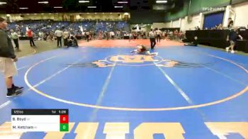 120 lbs Prelims - Brayden Boyd, OR vs Mason Ketcham, NY