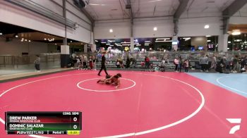 132 lbs Cons. Semi - Dominic Salazar, Spartan Mat Club vs Drew Parker, Mission Wrestling Club