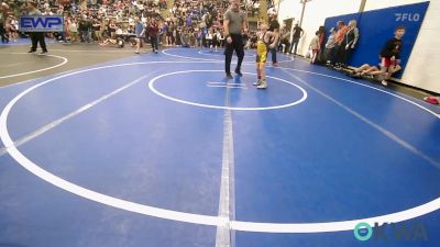 52 lbs Rr Rnd 2 - Laken Burt, Wagoner Takedown Club vs Deacon Alfaro, Grove Takedown Club