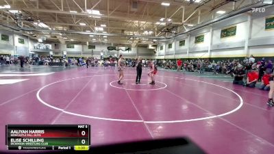 Round 5 - Aaliyah Harris, NEWCASTLE FALL GUYS vs Elise Schilling, Dickinson Wrestling Club