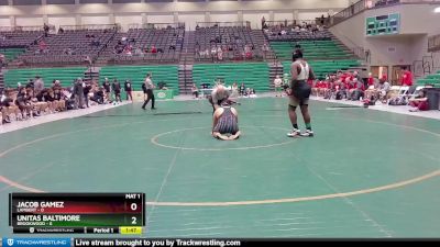 285 lbs 2nd Wrestleback (16 Team) - Unitas Baltimore, Brookwood vs Jacob Gamez, Lambert