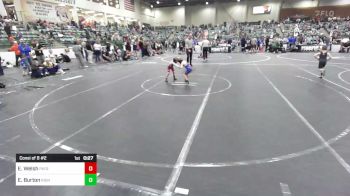 43 lbs Consi Of 8 #2 - Evander Welsh, Patriot Mat Club vs Easton Burton, Nighthawks WC