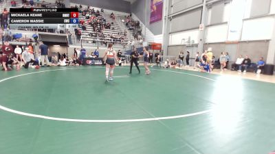 76 kg Champ. Rd Of 32 - Mickaela Keane, NMU-NTS vs Cameron Massie, Cowgirls Wrestling Club