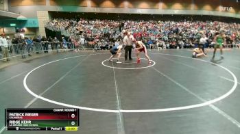 165 lbs Champ. Round 1 - Patrick Rieger, Calaveras vs Ridge Kehr, La Grande High School