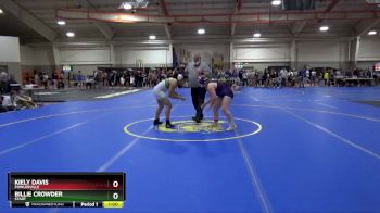 155 lbs Cons. Round 4 - Billie Crowder, START vs Kiely Davis, Fowlerville