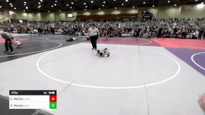 37 lbs Round Of 16 - Calvin McCoy, Charger WC vs Chad Munoz, Greenwave Youth WC