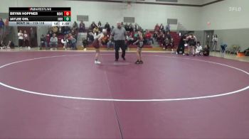 113-118 lbs 1st Place Match - Brynn Hoppner, Mount Vernon Girls vs Jaylee Ohl, Independence Girls