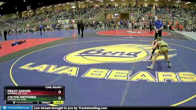 71 lbs Cons. Round 1 - Colton Riesterer, Cascade Mat Club vs Finley Garver, Newberg Mat Club