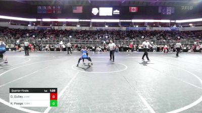 78 lbs Quarterfinal - Draeson Gulley, Junction City Wrestling Club vs Kinnick Poage, Team Apex