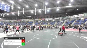 61 lbs Quarterfinal - Aaliyah Gutierrez, Pomona WC vs Jackson Martin, Bear Cave WC