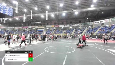 61 lbs Quarterfinal - Aaliyah Gutierrez, Pomona WC vs Jackson Martin, Bear Cave WC