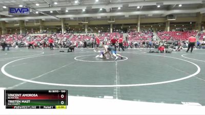 100 lbs Round 1 - Vincent Amorosa, Black Fox vs Tristen Mast, Elk County