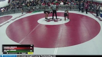 120 lbs Quarterfinal - Liliana Orozco, Cimarron Memorial vs Selina Leipard, Clark