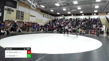 152 lbs Consi Of 8 #2 - Austin Rasmussen, Fairfield Warde vs K'dyn McBride, Enfield