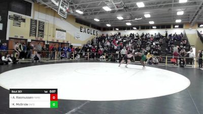 152 lbs Consi Of 8 #2 - Austin Rasmussen, Fairfield Warde vs K'dyn McBride, Enfield