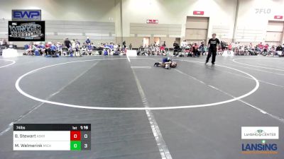 74 lbs Rr Rnd 1 - Brady Stewart, Askren Wrestling Academy - (B) vs Mason Welmerink, Michigan Premier WC - (A)