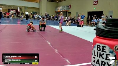 50 lbs Champ Round 1 (16 Team) - Owyn Bannister, Moyer Elite vs Carter Swilling, TNAAU