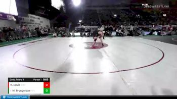 2A 120 lbs Cons. Round 1 - Magnus Bryngelson, Potlatch vs Kaden Davis, Soda Springs
