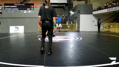 Open Men - 65 lbs Champ. Round 1 - Artemis Shmuel, Arreola Wrestling Club (AWC) vs Mark Ramirez