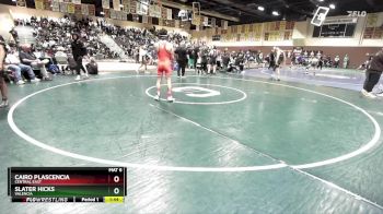 126 lbs Quarterfinal - Cairo Plascencia, Central East vs Slater Hicks, Valencia