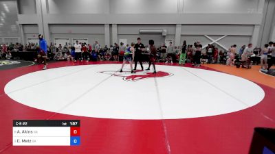 106 lbs C-8 #2 - Ashton Akins, Georgia vs Christopher Metz, Georgia