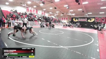 115 lbs Quarterfinal - Kaiya Maggini, Del Oro (Loomis) vs Noemi Cordero, Poway