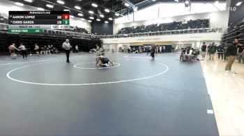 141 lbs Cons. Round 2 - Aaron Lopez, Santa Ana College vs Chris Garza, Lemoore College
