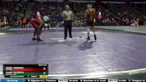 174, Quarterfinal, Zahid Valencia, Arizona State vs Josef Johnson, Harvard