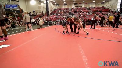 55 lbs Rr Rnd 3 - Laken Peterpaul, Sisters On The Mat Purple vs Summer Jones, Husky Girls