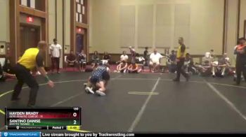 130 lbs Finals (8 Team) - Santino Danise, Bitetto Trained vs Hayden Brady, Elite Athletic Club DZ