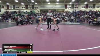 106 lbs Semifinal - Carter West, Notre Dame, Burlington vs Gavyn Winters, Greene County