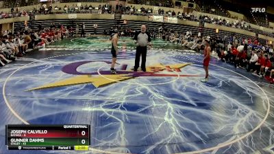 107 lbs Quarterfinals (8 Team) - Gunner Dahms, Staley vs Joseph Calvillo, Batavia