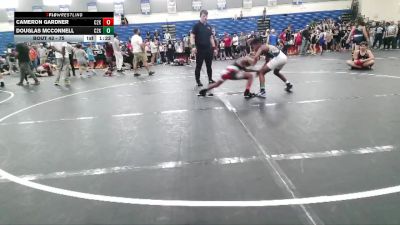 75 lbs Round 3 - Cameron Gardner, C2X vs Douglas McConnell, C2X