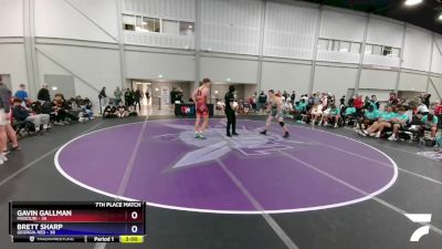 220 lbs Placement Matches (8 Team) - Gavin Gallman, Missouri vs Brett Sharp, Georgia Red