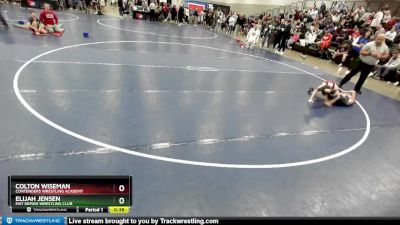 75 lbs Quarterfinal - Colton Wiseman, Contenders Wrestling Academy vs Elijah Jensen, Mat Demon Wrestling Club