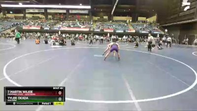 149 lbs Champ. Round 1 - 7 Martin Wilkie, Montana State - Northern vs Tyler Okada, Waldorf